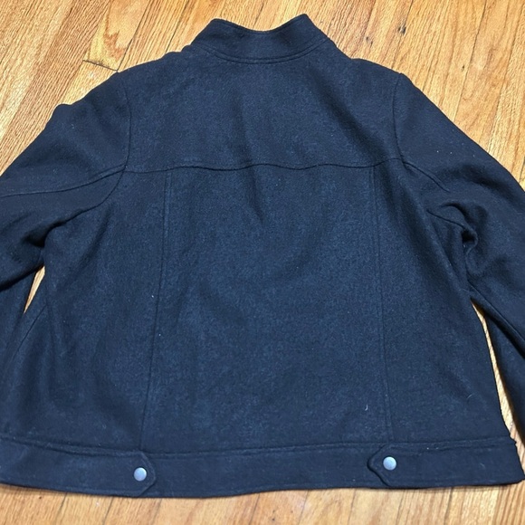 Relativity Black Jacket Coat Top Zip Front Lined Women's Size 20W Wool Blend - Picture 9 of 10